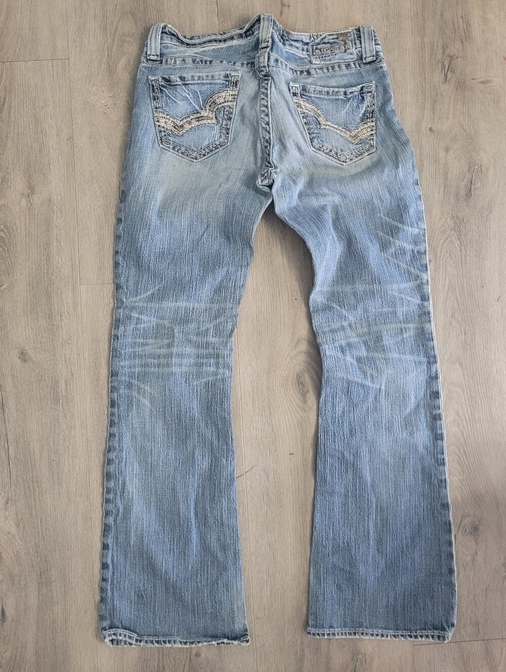 BIG STAR Bootcut Jeans Womens 28 Low Rise Y2K Casey K embroidered western boho